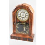 An Edwardian American Mantle Clock with Eight Day Movement by Jerome & Co., 49cm high