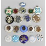 A Collection of 19th/20th Century Ceramic and Metal Enamelled Discs Decorated with Beetles, George