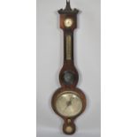 A Late 19th/20th Century Mahogany Cased Negretti & Zambra Barometer