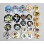 A Collection of Various Sized 19th/20th Century Enamelled Discs and Ovals, to Include Ceramic,
