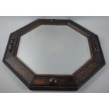 An Early 20th Centrury Octagonal Wall Mirror with Bevel Glass, 54cm Square