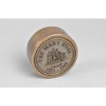A Circular Brass Cased Reproduction Combination Compass and Sundial, the Screw Top Lid Inscribed the