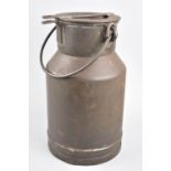 A Vintage Metal Milk Churn with Loop Carry Handle, 31cm high
