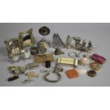 A Collection of Various Sundries to Comprise Vintage Ladies Powder Compacts, Wine Saver Corks,