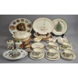 A Collection of Various Ceramics to Comprise Indian Tree, Part Dinner Service, Spode Christmas