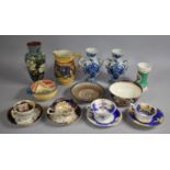 A Collection of Various 19th Century and 20th Century Ceramics to Comprise Porcelain Tea Cups and