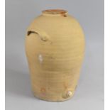 A Terracotta Amphora Water Barrel, Condition Issues