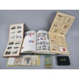 A Collection of Various Stamp Books, Cigarette Card Albums, Autograph Book etc
