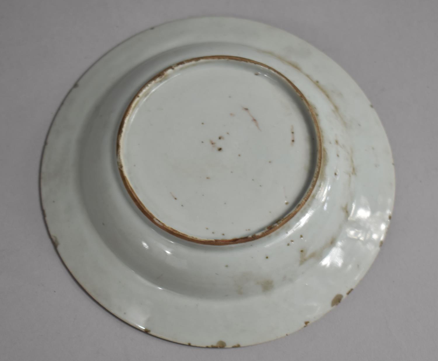 An 18th/19th Century Chinese Porcelain Dish Decorated with Willow Tree and Blooming Flower in Walled - Image 3 of 3