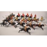 A Collection of Hand Painted Britains Calvary to Include Lifeguards, Boer Horse, Skimmers Horse etc