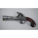 A Reproduction Flintlock Blunderbuss Pistol, Richards no. 6, 29cm Long