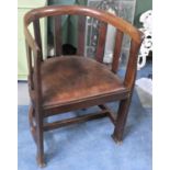 A Mid 20th Century Mahogany Framed Tub Chair