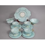 A Paragon Primula Pattern Tea Set to Comprise Four Cups, Four Saucers, Four Side Plates, Milk Jug,