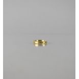 An 18ct Polished Gold Wedding Band, Court Shaped, Band Stamped for Birmingham, 750, Size M, Makers