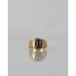 A 9ct Gold and Garnet Ring, Centre Stone Measuring 10mm by 7.5mm Approx, Four Claw Setting to