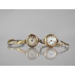 Two Early 20th Century 9ct Gold Wrist Watches, One having 9ct Gold Expanding Strap Weighing 19.1gms,