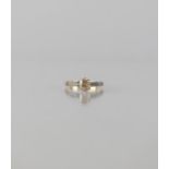 A Diamond Solitaire Ring, Round Brilliant Cut Stone Measuring Approx 0.50ct in Raised Eight Claw