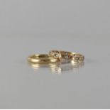 A 9ct Gold Wedding Band, Court Shape, Birmingham Hallmark and Makers Mark S&Co Size J.5, together