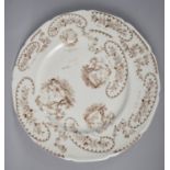 A Royal Doulton Trial Plate Depicting Various Transfer Prints for Tea and Coffee Sets, Dated October