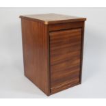 An Early/Mid Tambour Fronted Five Drawer Stationery Cabinet, 34cms Wide and 56cms High