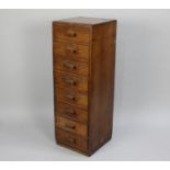 An Early/Mid 20th Century Eight Drawer Chest, 36cms by 36cms by 107cms High