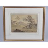 A Framed Watercolour Attributed to Peter Le Cave, 1781-1806, 28.5cms by 20.5cms