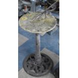 A Cast Metal Sundial, 55cms High