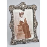 A Silver Easel Backed Photo Frame, 19cms by 12cms