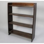 An Edwardian Oak Four Shelf Open Bookcase by Grovewood, 73cms Wide