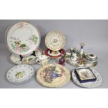 A Collection of Various Ceramics to comprise Noritake Eight Piece Dressing Set, Silver Overlaid
