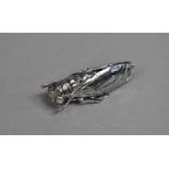 A Sterling Silver Brooch in the Form of an Winged Insect, Stamped Sterling, 5cm long