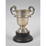 A Two Handled Silver Golf Trophy, 1930, 10cm high, 78g