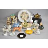 A Collection of Various Ceramics to Comprise Shelley Yellow and Black Trim Tea Trio, Coalport