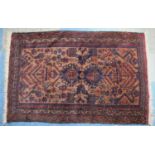 A Vintage Patterned Rug, 140x90cm