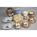 A Collection of Various Ceramics, Part Edwardian Imair Tea Set, Hammersley China Shaped Dish with