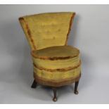 A 1950's Upholstered Ladies Nursing Chair with Button Back