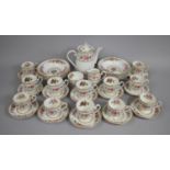 A Collection of Royal Grafton Malvern China to Comprise Twelve Coffee Cands, Twelve Saucers,