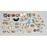 A Collection of Various Vintage Clip on Earrings etc