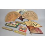 A Collection of Mid 20th Century Oriental Decorated Fans