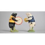 Two Beswick Ware Pig Band Figures, Andrew and Michael