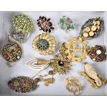 A Small Collection of Ladies Brooches etc