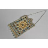 An Early 20th Century White Metal Enamelled Evening Purse by the Mandalian Manufacturing Company,