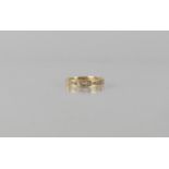 A 9ct Gold and Diamond Half Eternity Ring Comprising Nine Round Cut Stones, Each Approx 1mm