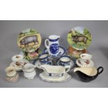 A Collection of Various Ceramics to Comprise Set of Four Royal Doulton 'Pigs in Bloom' Series