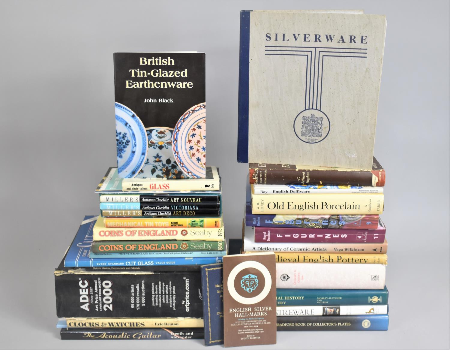 A Collection of Reference Books on a Topic of Ceramics, Silver, Coins etc