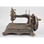 A Vintage Manual Sewing Machine Mechanism Seized
