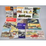 A Collection of Various Vintage Dinky Toys Catalogues, Meccano and Hornby and Wrenn OO Gauge