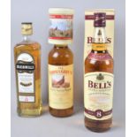 A Single 70cl Bottle of Bells Blended Whisky, Famous Grouse Blended Whisky and Bushmills Irish