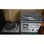 A Thorens TV166 MKII Turntable (Spares and Repairs) together with a Teac Hifi System (Unchecked)