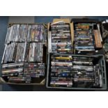 Three Boxes of Various Mainstream DVDs